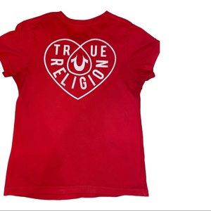 True Religion heart design T-shirt